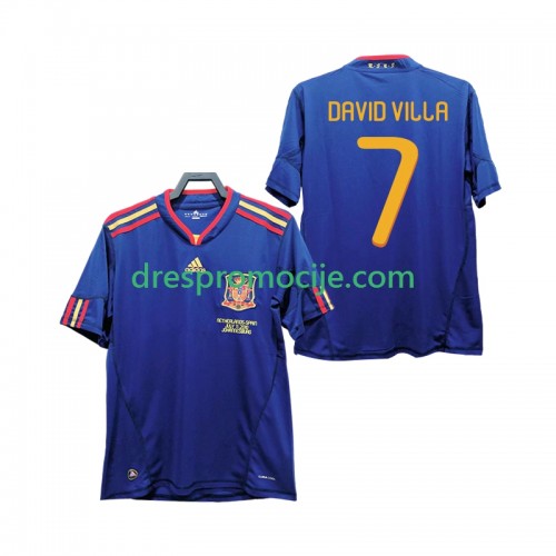 Španjolska DAVID VILLA 7 2010 Dres Retro Gostujući Kratkih Rukava Španjolska DAVID VILLA 7 2010 Dres Retro Gostujući Kratkih Rukava